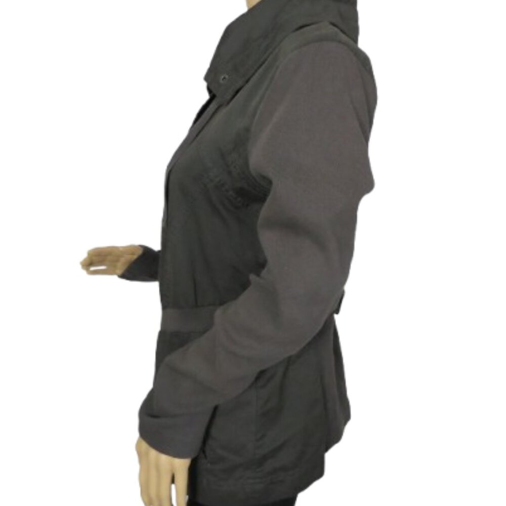 Sandwich Button Up Gray Spring Jacket - Picture 5 of 7